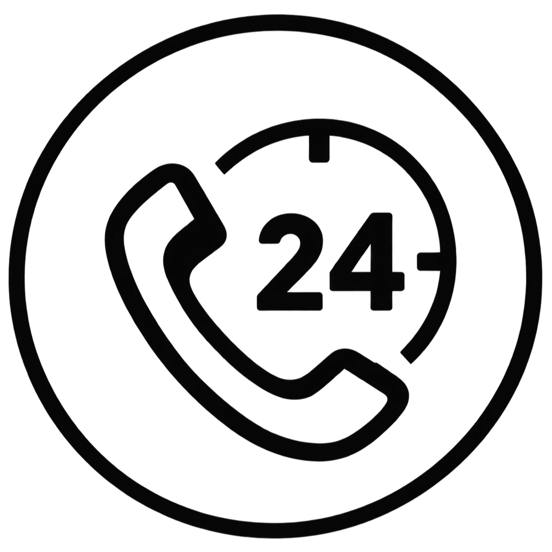 Icon representing 24/7 bail bond support